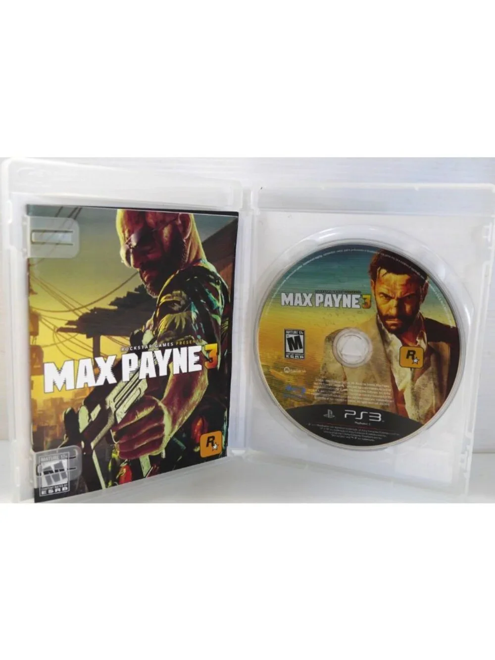 Sony PS3 Max Payne 3 video game Playstation 3 Rockstar Games